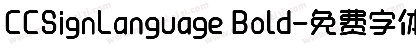 CCSignLanguage Bold字体转换